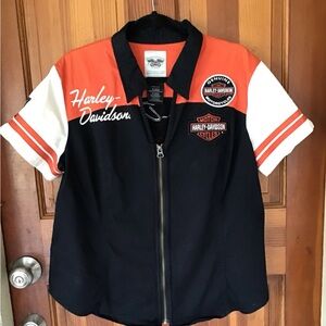 Harley Davidson top.